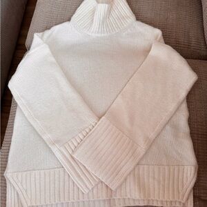 Abercrombie & Fitch Cream Cowl Neck Sweater
